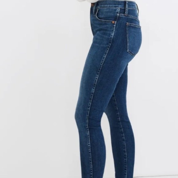 Madewell NWT Denim Jeans High Rise 10" Skinny Size 35 Petite 16W - Picture 5 of 10